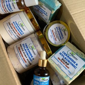 ceramide & hyaluronic hydration + barrier repair body set
