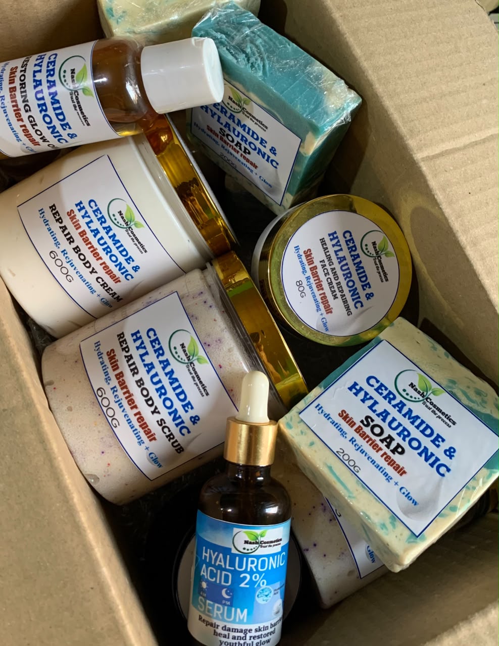 ceramide & hyaluronic hydration + barrier repair body set ceramide & hyaluronic hydration + barrier repair body set